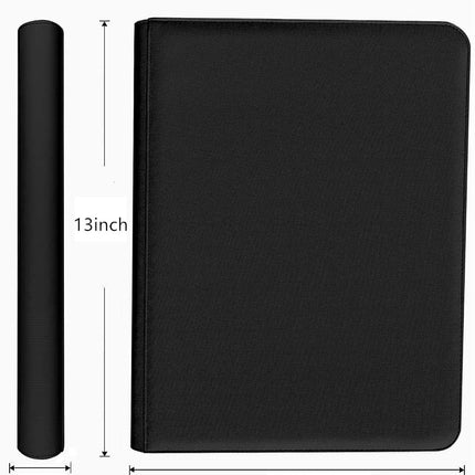 4 Pockets Card Binder for Semi Rigid Card Holders, Ringless Card Binder Album Holds 160 Semi Rigid Card Sleeves, Semi Card Holder Binder with Sleeves