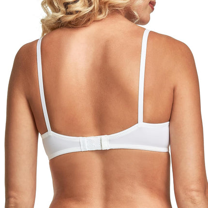 Maidenform Women's One Fab Fit - Demi Bra, White), 32DD