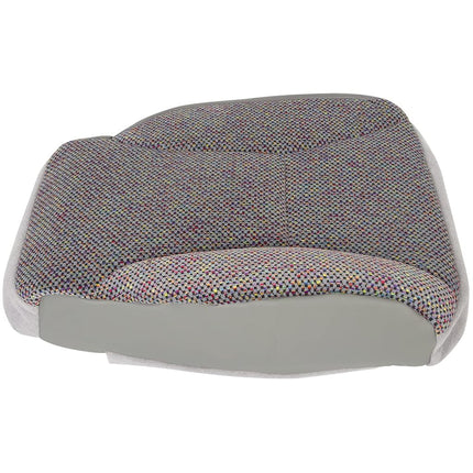 ECOTRIC Mist Gray Driver Side Bottom Replacement Cloth Seat Cover for 1998 1999 2000 2001 2002 Dodge Ram 1500 2500 3500 SLT by Registration