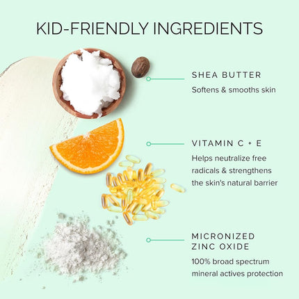 MDSolarSciences Mineral Sunscreen KidStick, Zinc Oxide, SPF 40, 0.6 Oz. / 17 g