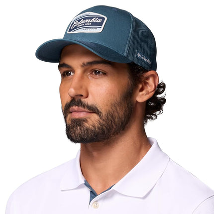 Columbia Unisex-Adult Mesh Ball Cap, Everblue/Authentic Outdoor, L