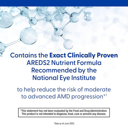 PreserVision Bausch + Lomb AREDS 2 Eye Vitamin & Mineral Supplement Soft Gels, 90 Count Bottle
