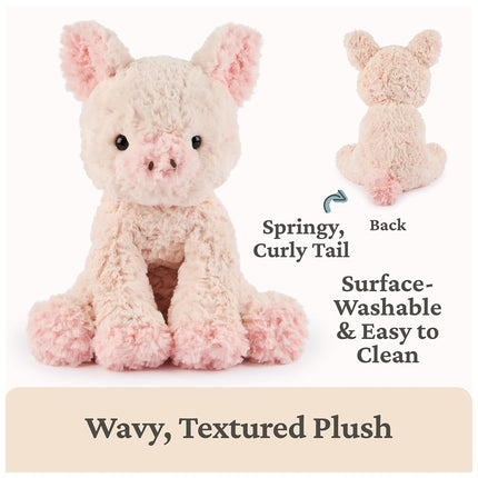 GUND Cozys Collection Pig Plush, Pig Stuffed Animal for Ages 1 and Up, Pink, 10”