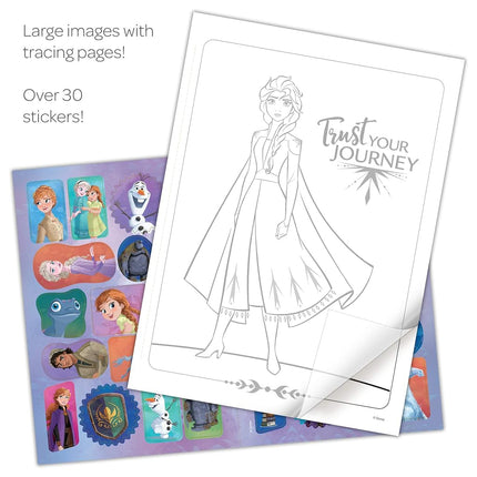 Disney Frozen 2 Color and Trace 48-Page Activity Book with 8 Tracing Sheets 46038