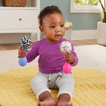 Fisher-Price Rattle ‘n Rock Maracas Set Baby Toys, Ages 3+ Months