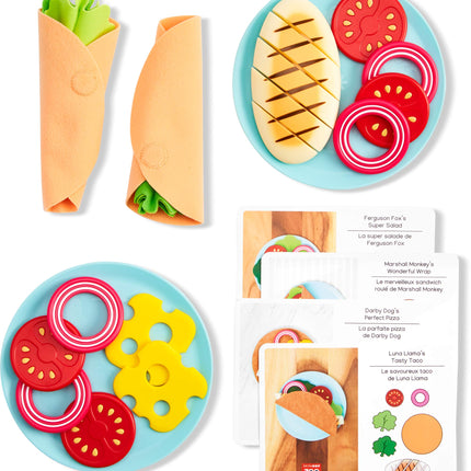 Set de alimentos de juguete Skip Hop, kit de comida Zoo Little Chef