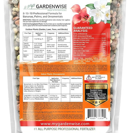10-10-10 Plant Fertilizer Slow Release – 10 10 10 All Purpose Granular Garden Fertilizer for Fruit Trees, Evergreens, Vegetables, Arborvitae, Fig Trees, Shrubs, Pines, Oaks, Flowers