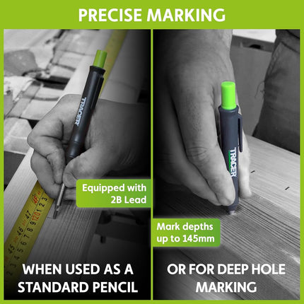 Tracer ProScribe Scribing Tool with Deep Hole Pencil, Leads & Carry Case