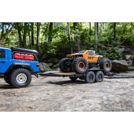 AXIAL SCX24 Flatbed Vehicle Trailer with LED Tail Lights: 1/24, AXI0009
