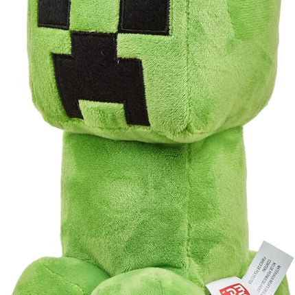 Mattel Minecraft Basic Plush Character Soft Dolls, Video Game-Inspired Collectible Toy Gifts for Kids & Fans Ages 3 Years Old & Up, HBN40, Creeper