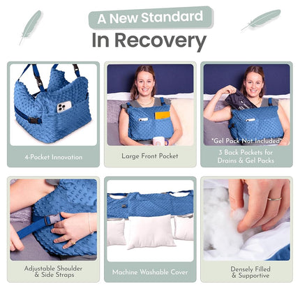 MOYOAMA Mastetomy Pillow IR Royal Denim Blue SD