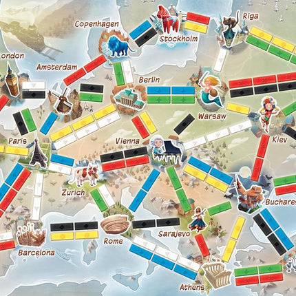 Days of Wonder | Ticket to Ride Europe First Journey | 2-4 Players, Ages 6+