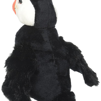 Wild Republic Atlantic Puffin, Soft Plush Toy, Gifts for Kids, Sea Critters, 20 cm,Black-white