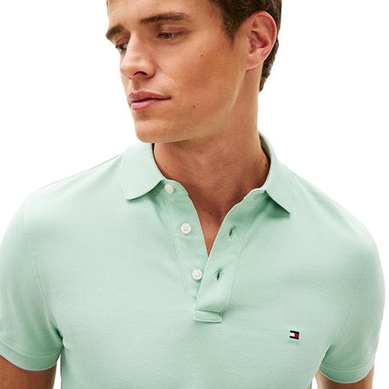 Tommy Hilfiger Men's Slim Fit Short Sleeve Stretch Polo Shirt, L