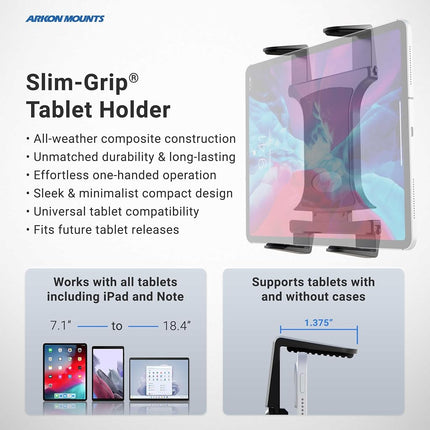 Arkon Sticky Suction Windshield or Dash Tablet Mount for iPad Pro iPad Air Samsung Galaxy Note 10.1 Galaxy Tab Pro 12.2