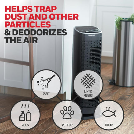 Honeywell Household Odor & Gas Reducing Pre-filter, 2 Pack, Black