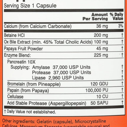 Now Foods Super Enzymes Capsules, 90-Count