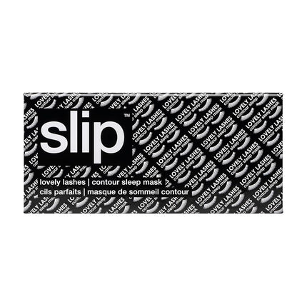 Slip Silk Contour Sleep Mask, Black - Lash-Friendly Design, Blocks Light