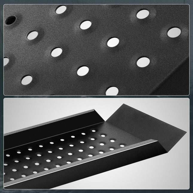 CAAP DRIVEN 63" L x 9" W Steel Anti-Slip Loading Ramps Set for ATVs, Motorcycles, Mowers, Ebikes 880lb Combined Capacity CAAP-TOLS-LRAMP-BK