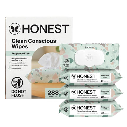 Toallitas de tela Honest Company totalmente naturales (288 unidades en total) por Honest