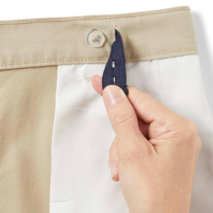 French Toast Boys' Adjustable Waist Relaxed Fit Pant (Standard & Husky), Khaki Beige, 4 Slim