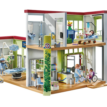 Playmobil 71615 Modern Hospital - Action Heroes - Includes Four Characters and Medical Equipment - Ages 4 and Above