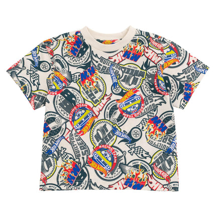 Hot Wheels Toddler Boys 3 Pack T-Shirts Black/Pale Blue 3T