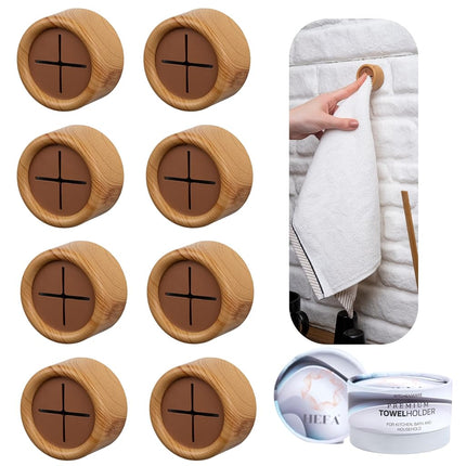 HEFA Eco 8 Pack Towel Hooks - Kitchen Organization