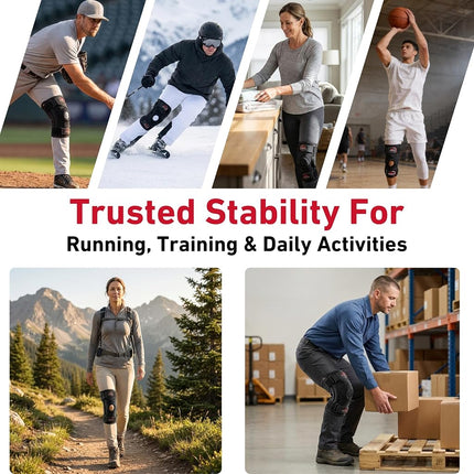 McDavid Ligament Knee Support, Black, Medium