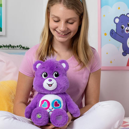 New 2020 Care Bears - Cuddly 14" Stuffed Animal - Share Bear - Soft & Huggable!