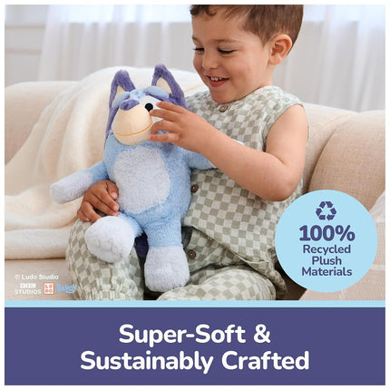 GUND Bluey Sustainably Soft Plush, Made with Recycled Materials, Stuffed Animals for Kids & Toddlers, Blue, 13�