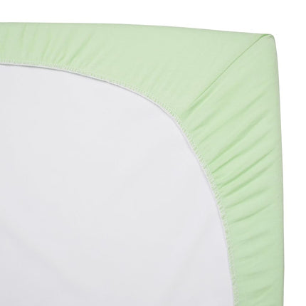 TL Care 100% Natural Cotton Value Jersey Knit Fitted Portable/Mini-Crib Sheet, Celery, Soft Breathable, for Boys and Girls
