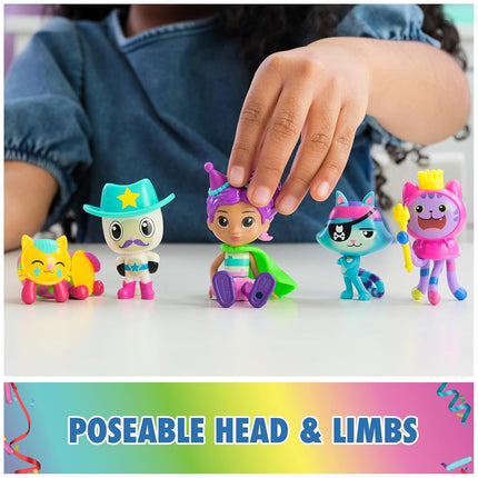 Gabby's Dollhouse Celebration Themed Figures with Gabby Girl, 5 Cat Toy