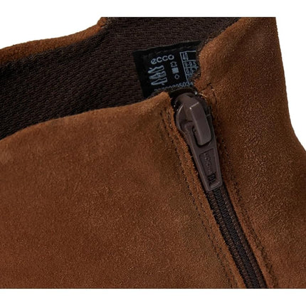 ECCO Women's Dress Classic 35 Mm Zipper Low Cut Ankle Boot, Camel Nubuck, 4-4.5