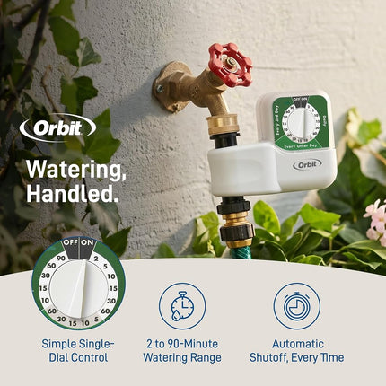 Orbit 62024 Single-Dial Hose Watering Digital Timer