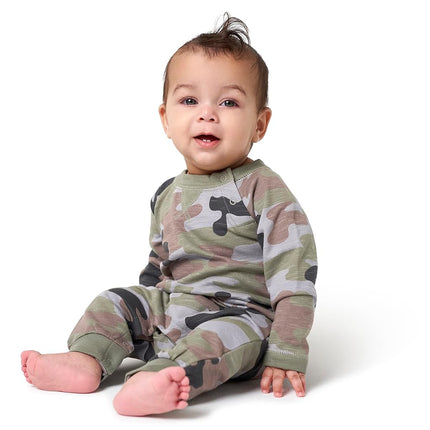 Gerber Baby Boys' 2 Pack Long Leg Romper, Green, 0-3 Months, Green, 0-3 Months