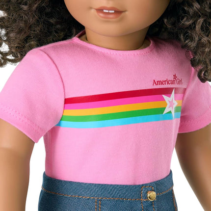 American Girl, Truly Me 18-inch Doll #132 with Hazel Eyes, Curly Dark-Brown Hair, Tan Skin, for Ages 6+