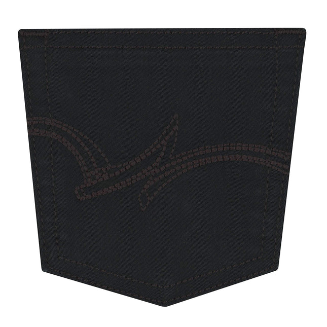 Wrangler Girls' Stretch Boot Cut Jean, Black, 10 Slim