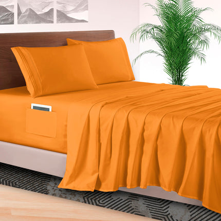 Elegant Comfort 4-Piece Bed Sheet Set - Luxury Bed