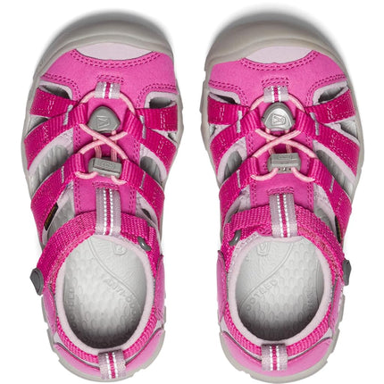 KEEN Unisex-Child Seacamp 2 CNX Closed Toe Sandals, Very Berry/Dawn Pink, 7