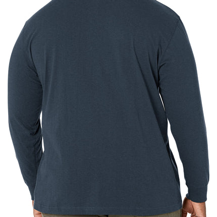 Henley de manga larga Dickies Big-Tall de hombre, grueso, azul marino oscuro, Large Tall