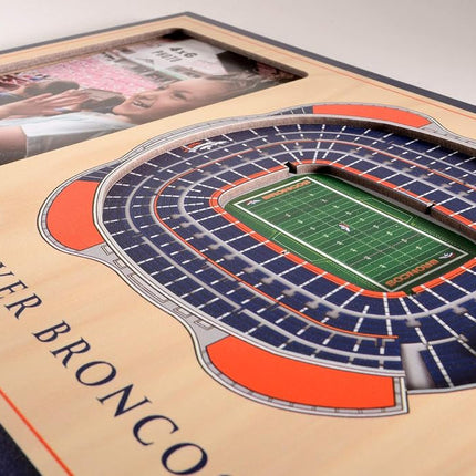Cadre photo YouTheFan NFL Denver Broncos StadiumViews 3D