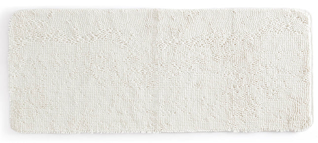 Non Slip Bath Mat, White Bathroom Rug, Large Thick