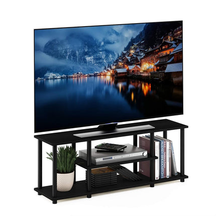 Furinno TURN-N-TUBE 3-Tier Tool-Free TV Stand, Wal