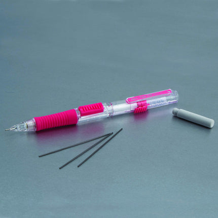 Portaminas Pentel QUICK CLICK (0.7 mm), cuerpo rosa - PD217P
