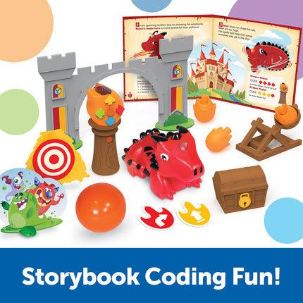 Learning Resources Coding Critters MagiCoders Blazer The Dragon Coding Robot Toy STEM Play Remote Control Toys Gifts for 4 5 6 7 Year Old Kids Boys & Girls
