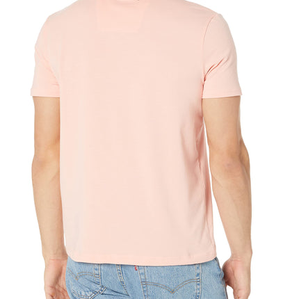 Nautica Men's Solid Crew Neck Short-Sleeve Pocket T-Shirt, Coral Sands, XL