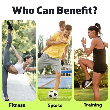Genouillère de compression (paire) pour homme et femme – Pour la course, l'entraînement, l'haltérophilie et le sport – Soutien du genou pour le soulagement de la douleur au genou, les déchirures du ménisque et l'arthrite