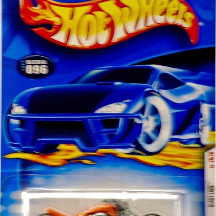 Hot Wheels 2001 Blast Lane (Motorcycle) #96, Orange (First Edition)