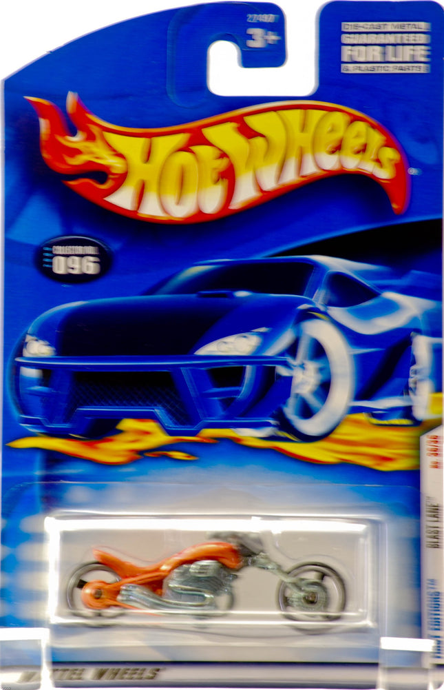 Hot Wheels 2001 Blast Lane (Motorcycle) #96, Orang